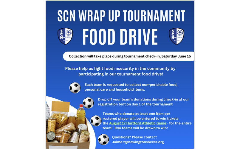 SCN Wrap Up Tournament Food Drive